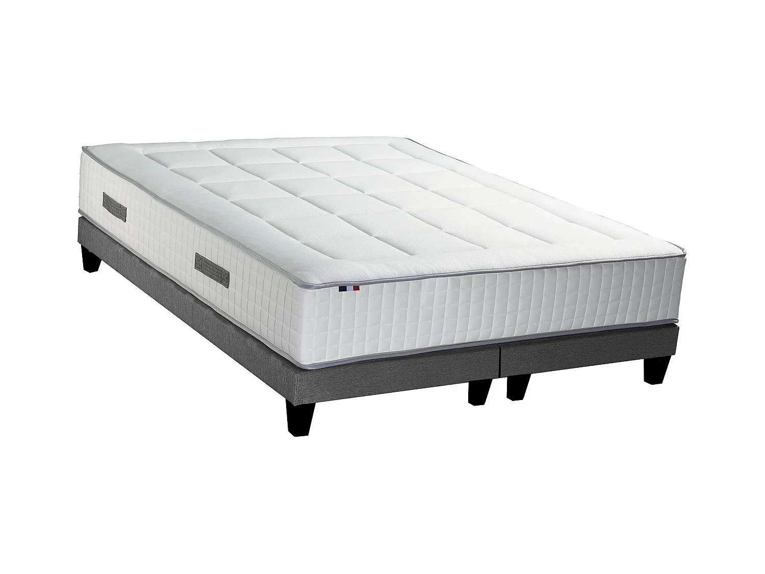 Ensemble matelas BELLAGIO et sommier, ferme, accueil mémoire de forme Dimensions - 2x80 x 200 cm