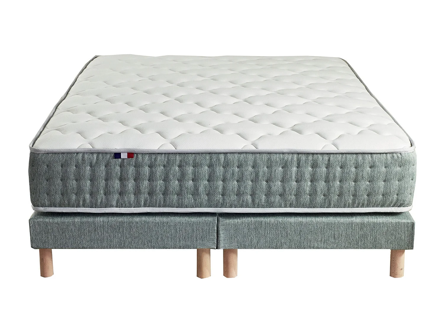 Ensemble matelas HYGGE et sommier : confort ferme et 7 zones Dimensions - 2x80 x 200 cm