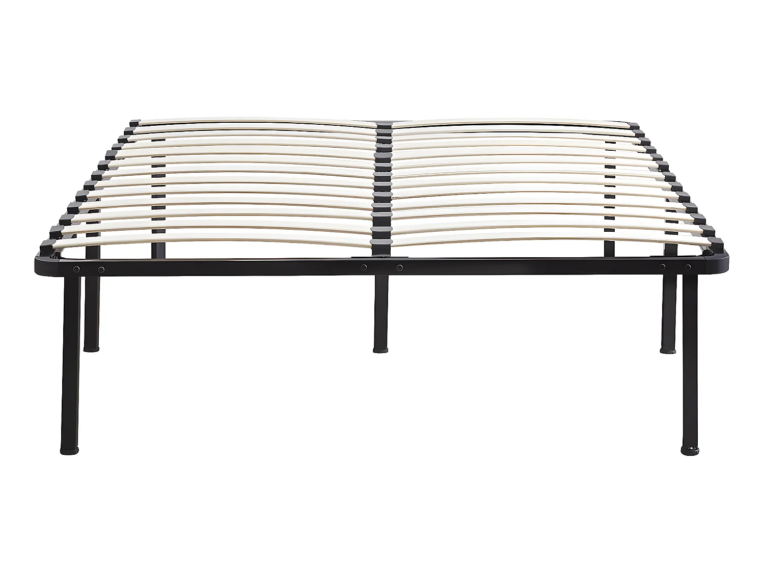 Cadre à lattes + pieds pour matelas 140 x 190 cm - 26 lattes