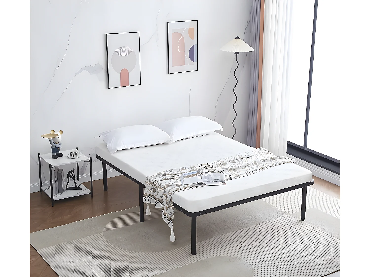 Rama listwowa - 140 x 190 cm - 13 listew - Czarna