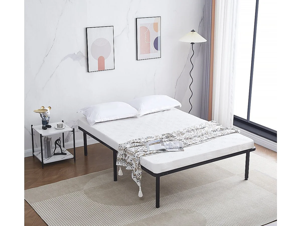 Lattenbodem met frame + poten voor matras 140 x 190 cm - 26 latten