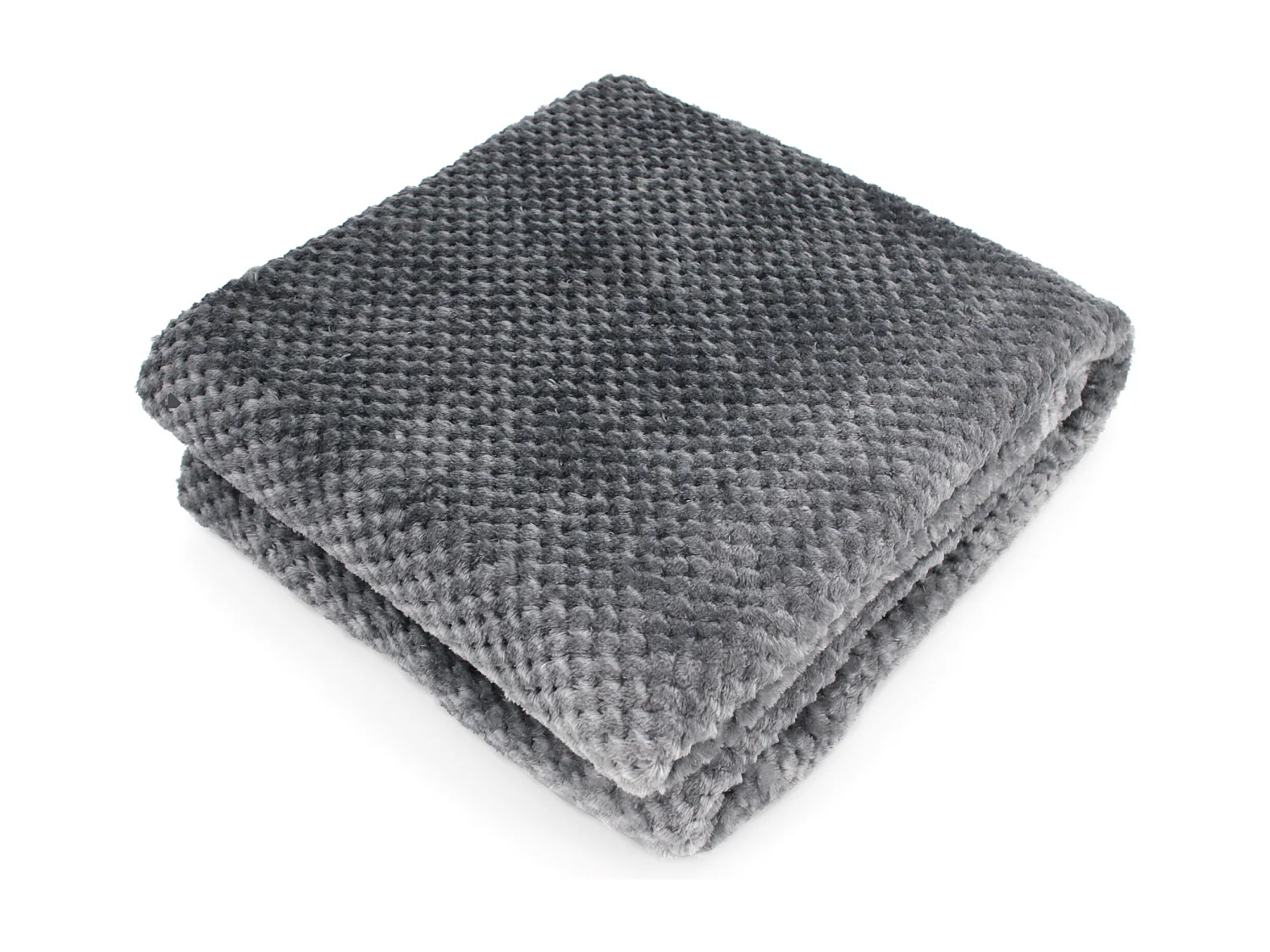 Plaid nid d'abeille 150x200 cm TIE AND DYE Gris