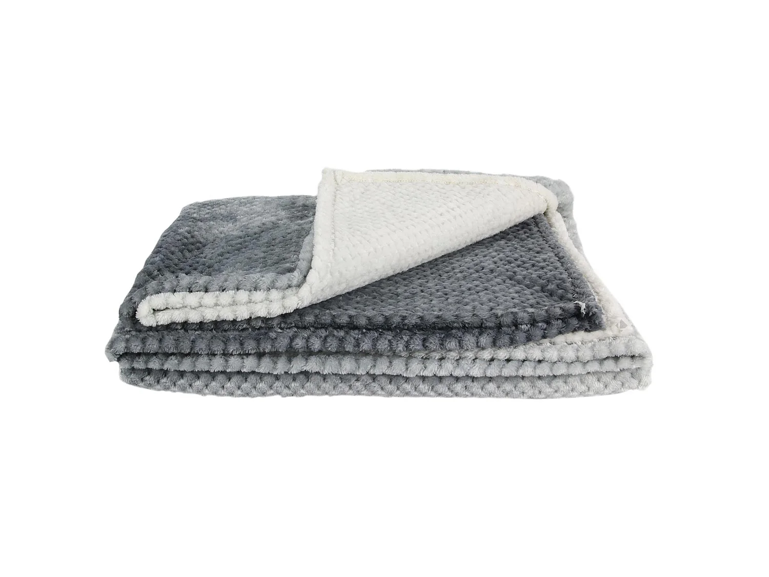 Plaid nid d'abeille 150x200 cm TIE AND DYE Gris
