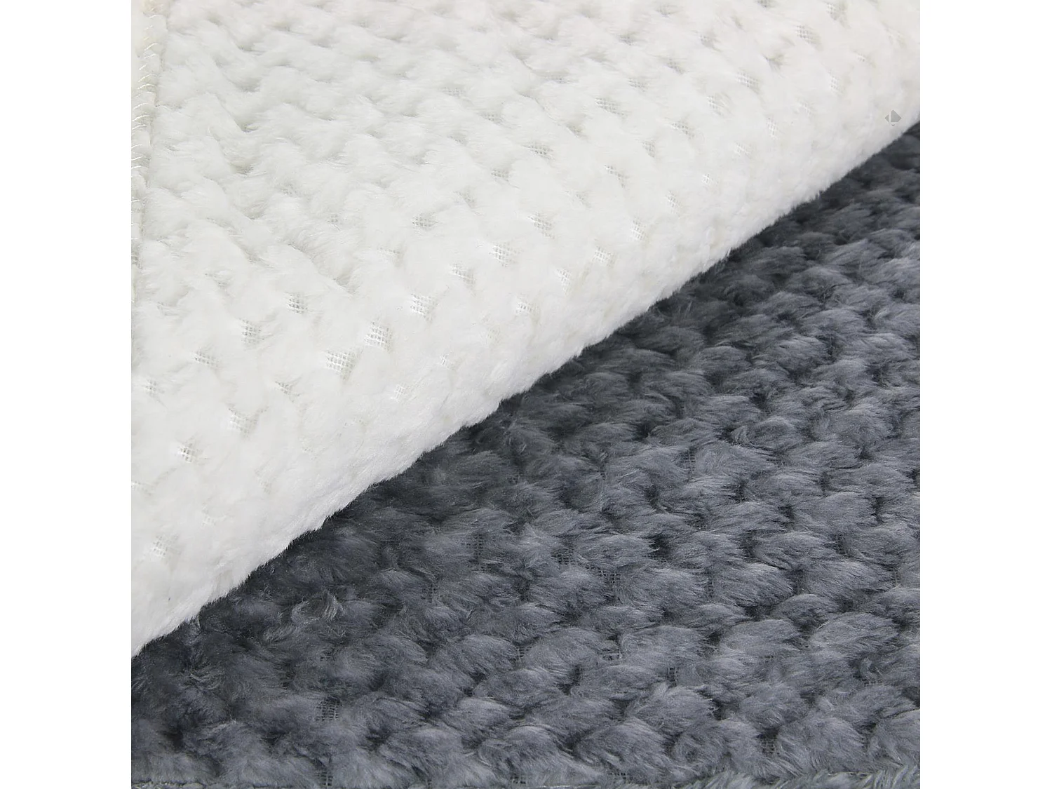 Plaid nid d'abeille 150x200 cm TIE AND DYE Gris