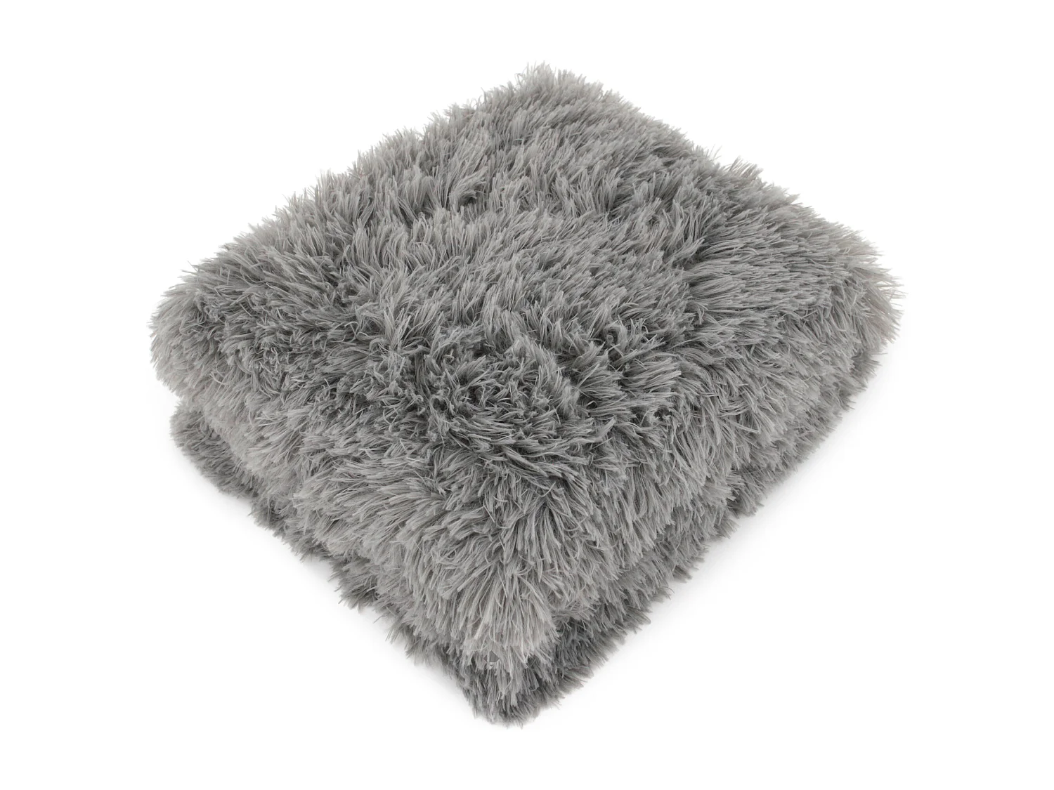 Plaid imitation fourrure 120x150 cm LICIA Gris