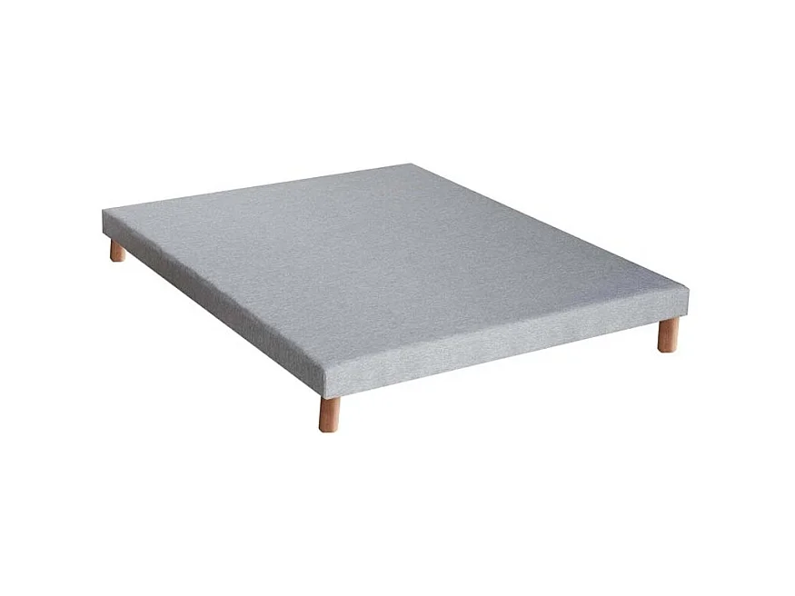 Sommier tapissier à lattes gris chiné Made in France Dimensions - 160 x 200 cm
