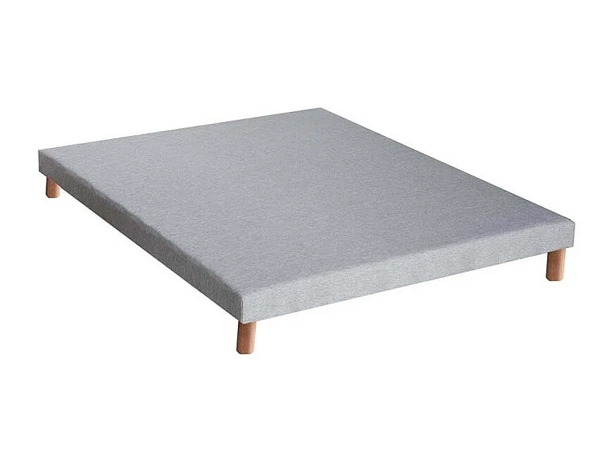 Sommier tapissier à lattes gris chiné Made in France Dimensions - 160 x 200 cm