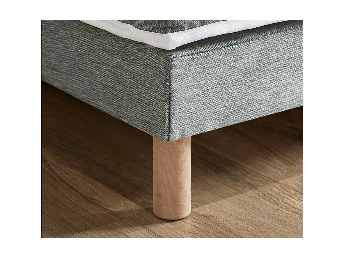 Sommier tapissier à lattes vert celadon made in France Dimensions - 80 x 200 cm