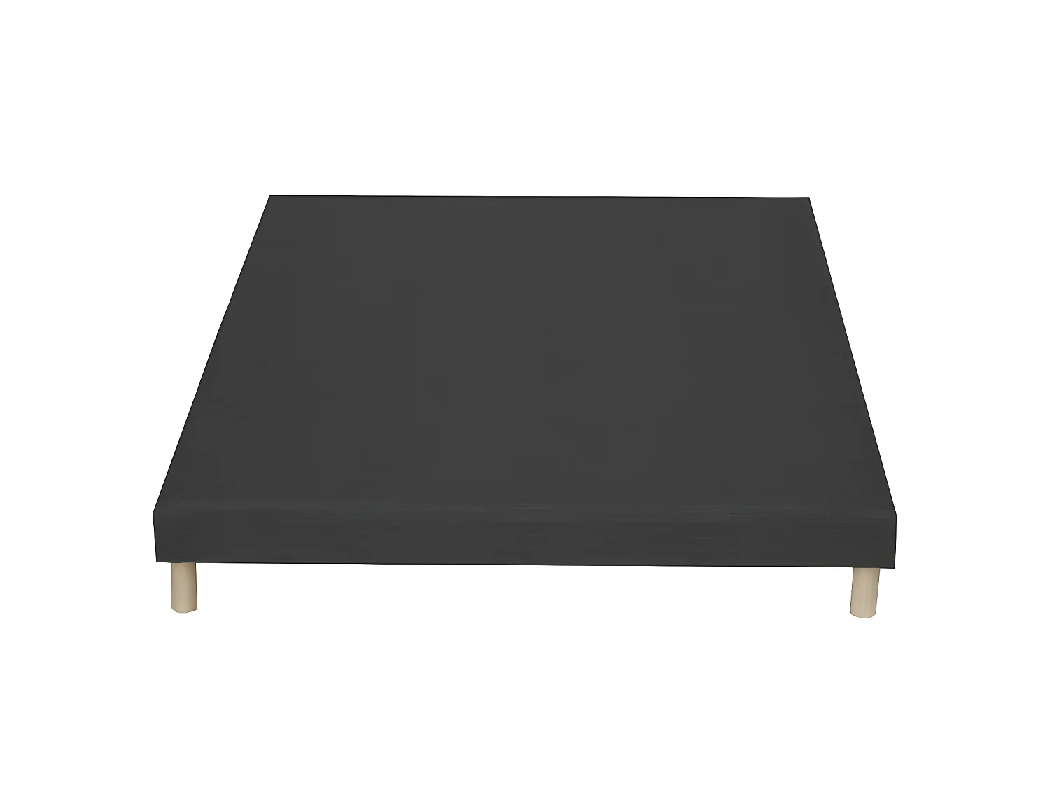 Sommier tapissier à lattes gris anthracite, 12 cm, Made in France Dimensions - 140 x 190 cm