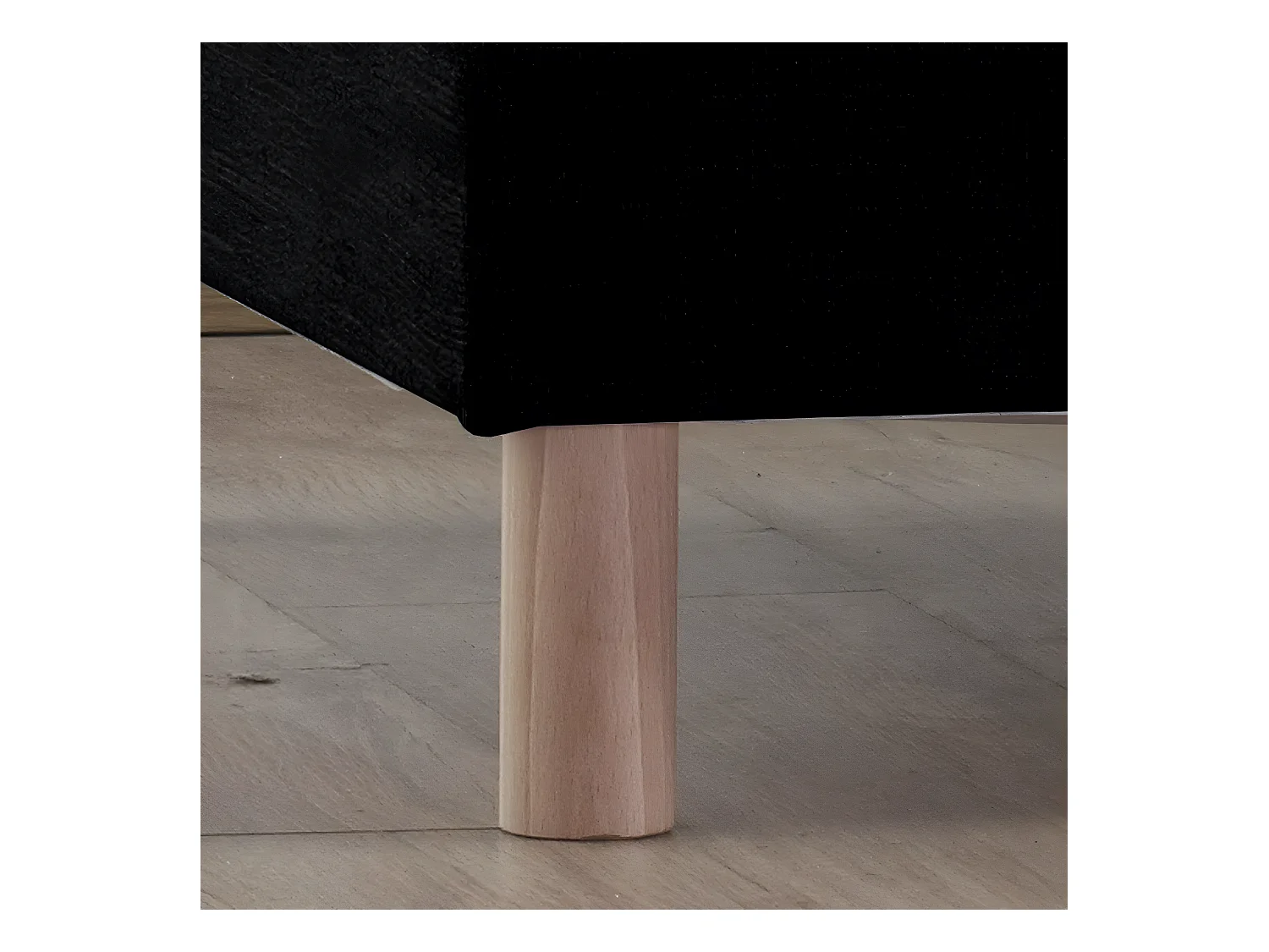 Sommier tapissier à lattes gris anthracite, 12 cm, Made in France Dimensions - 140 x 190 cm