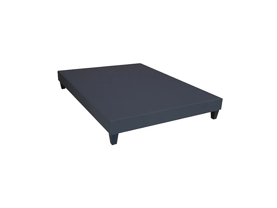 Sommier tapissier à lattes gris anthracite made in France Dimensions - 140 x 190 cm