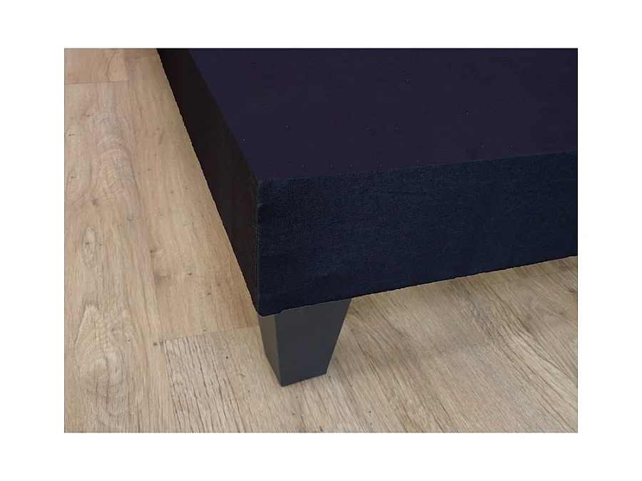 Sommier tapissier à lattes gris anthracite made in France Dimensions - 140 x 190 cm