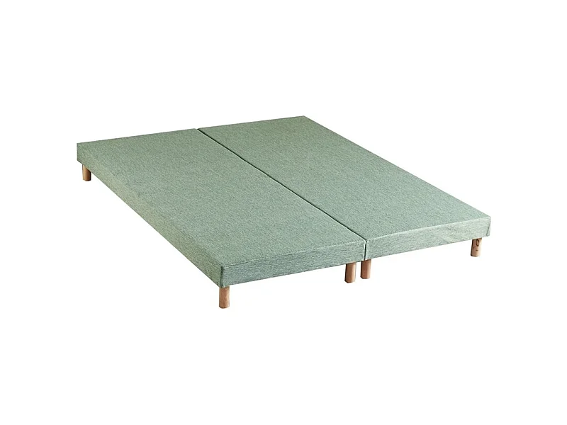 Sommier tapissier à lattes vert celadon made in France Dimensions - 2x80 x 200 cm