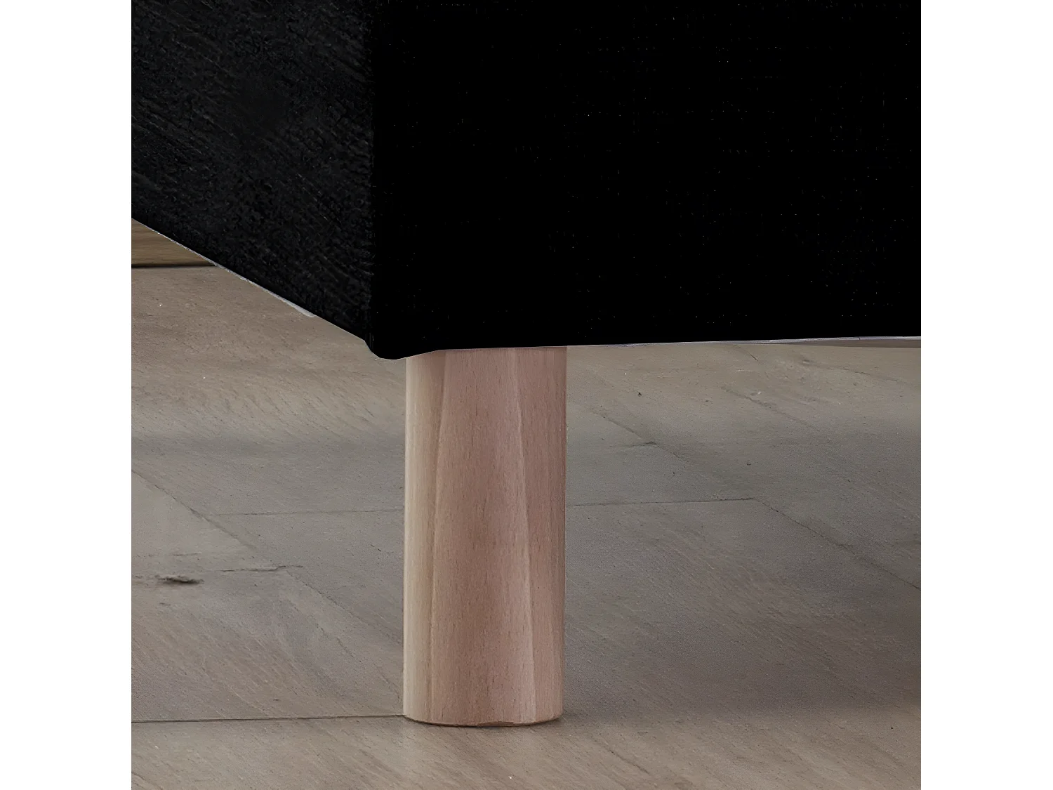 Sommier tapissier à lattes gris anthracite, 12 cm, Made in France Dimensions - 160 x 200 cm