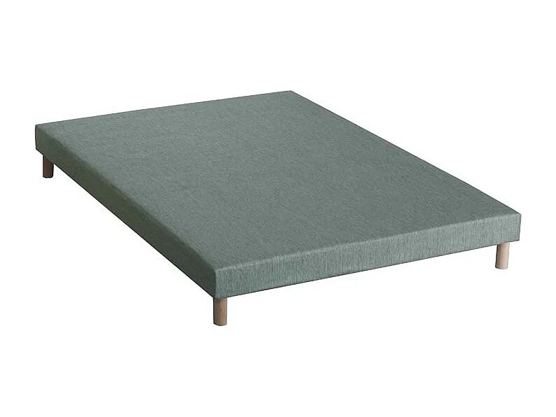 Sommier tapissier à lattes vert celadon made in France Dimensions - 140 x 190 cm