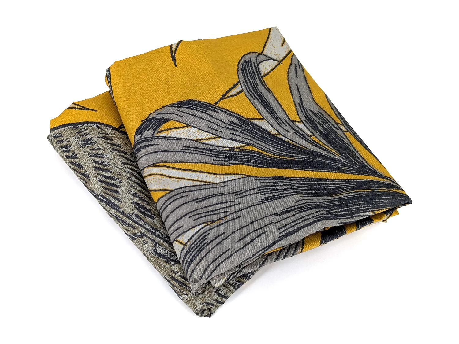 Parure de lit 240x220 cm Microfibre 50% recyclée AQUILIE Jaune 3 pièces