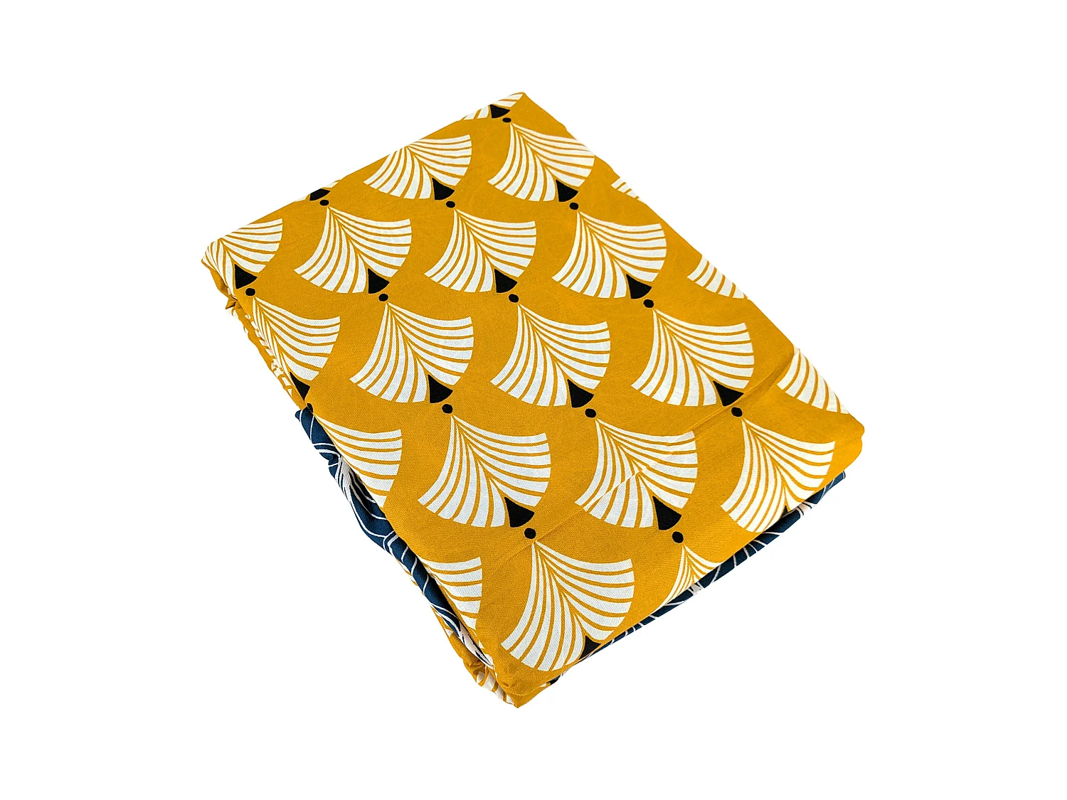 Parure de lit 240x220 cm microfibre PANIA jaune 3 pièces