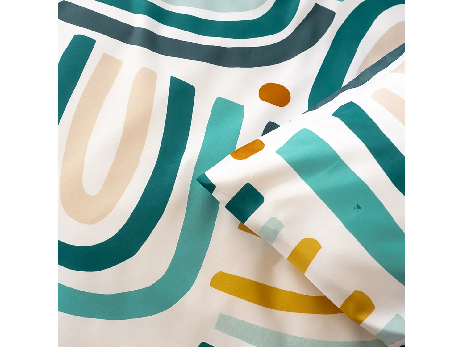 Parure de lit 240x220 cm Microfibre ARC EN CIEL Blanc 3 pièces