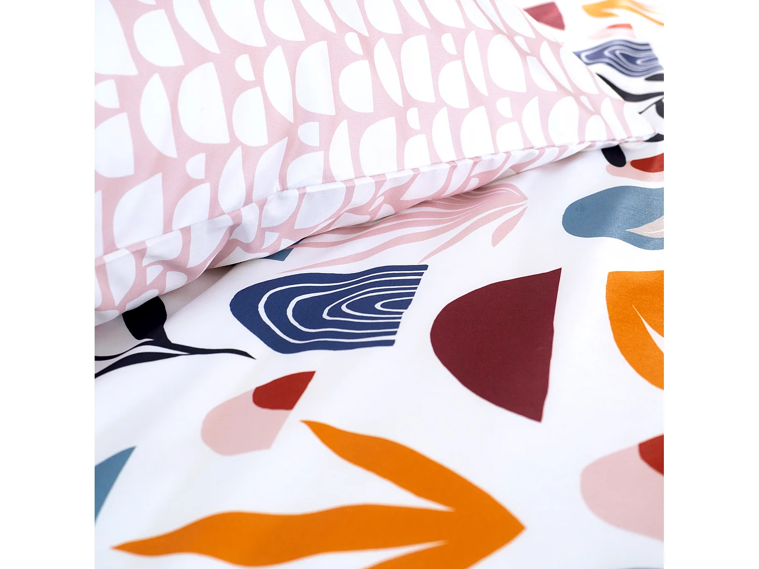 Parure de lit 260x240 cm microfibre DOMY Rose 3 pièces