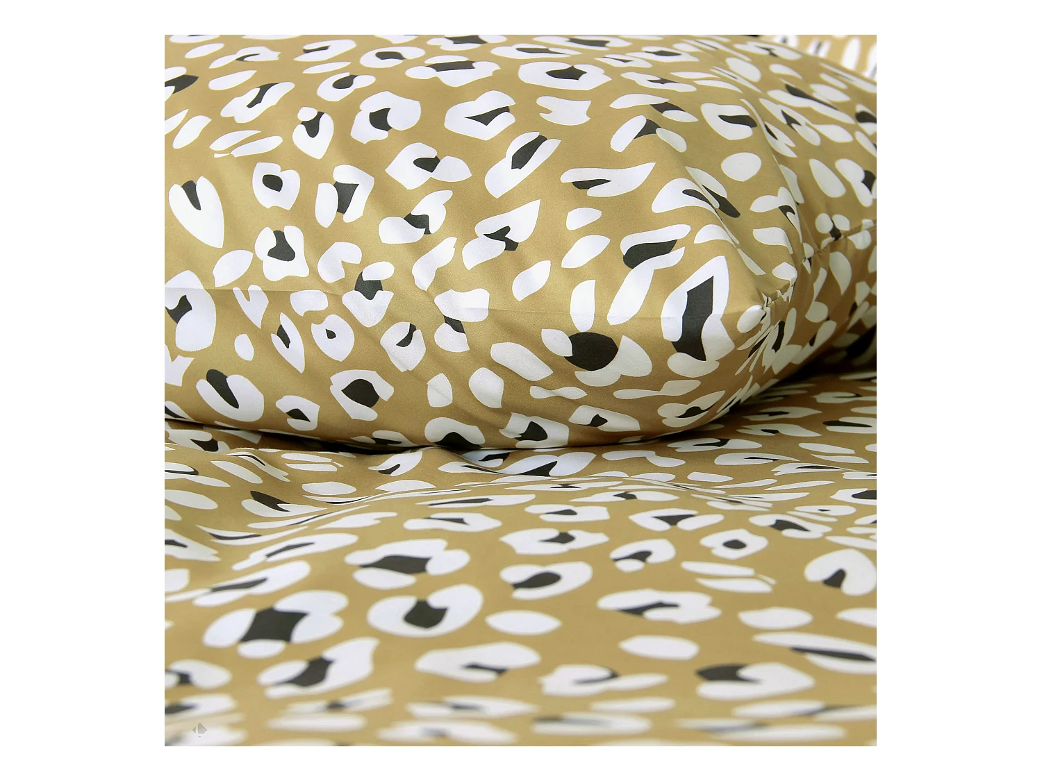 Parure de lit 240x220 cm microfibre PANTERA Marron