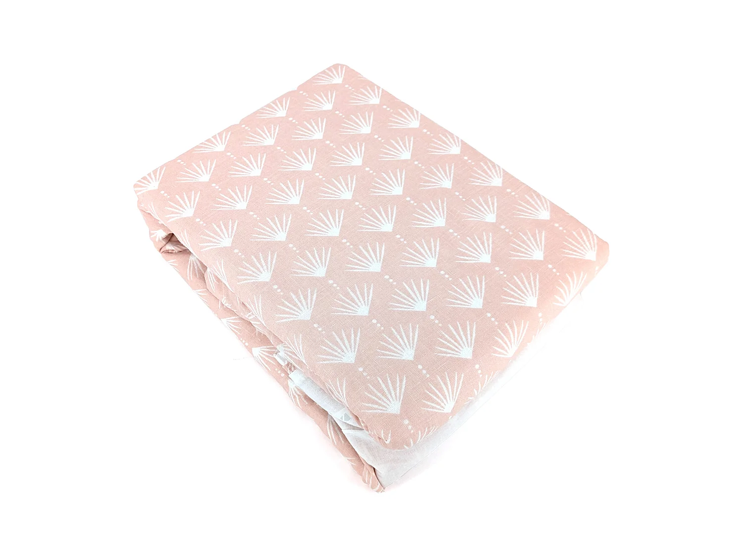 Parure de lit 240x220 cm Coton et Lin lavé EVI Rose 3 pièces