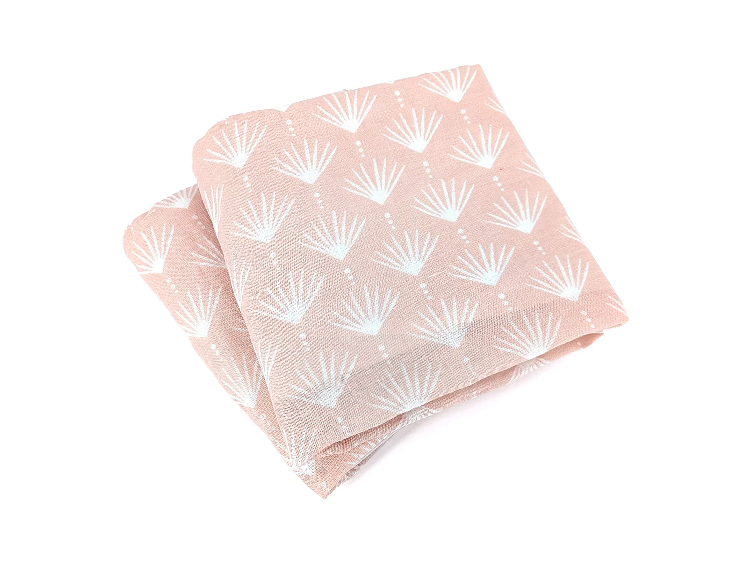 Parure de lit 240x220 cm Coton et Lin lavé EVI Rose 3 pièces