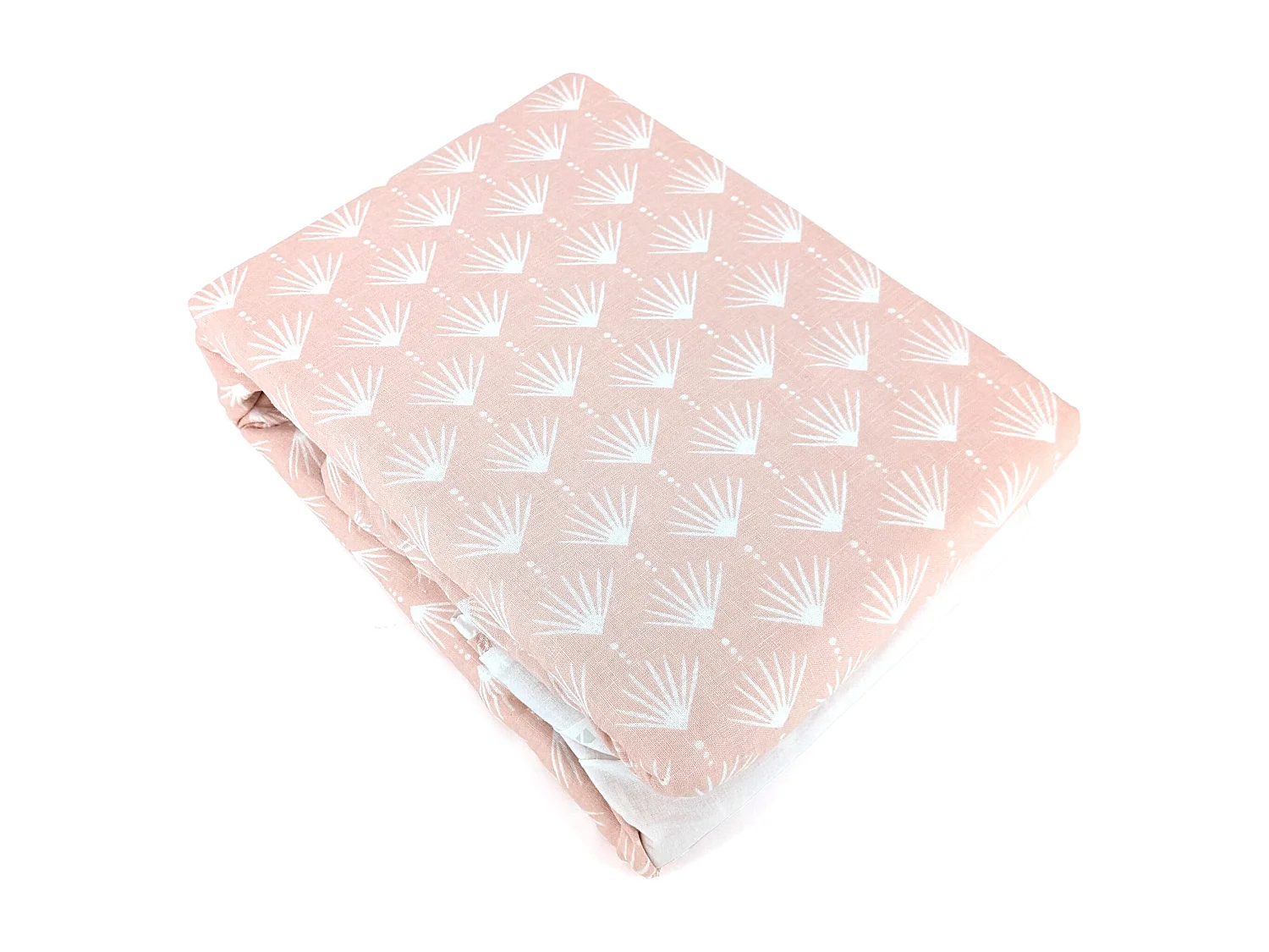 Parure de lit 240x220 cm Coton et Lin lavé EVI Rose 3 pièces