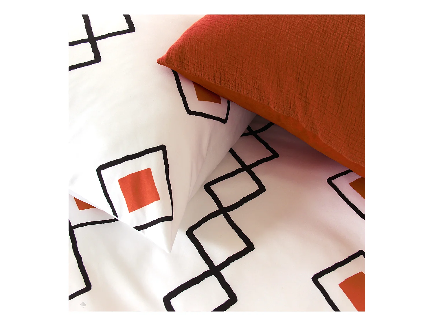 Parure de lit 240x220 cm microfibre ZEST Rouge