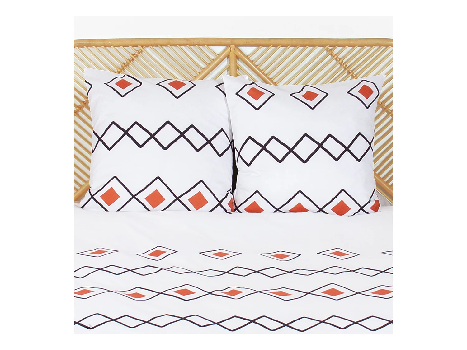 Parure de lit 240x220 cm microfibre ZEST Rouge