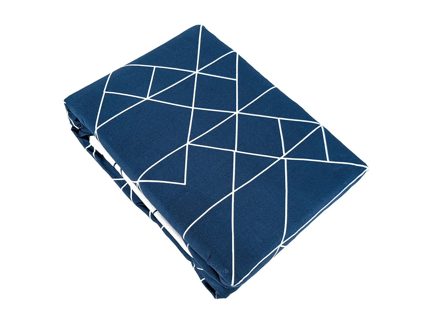 Parure de lit 140x200 cm microfibre LIST bleu 2 pièces