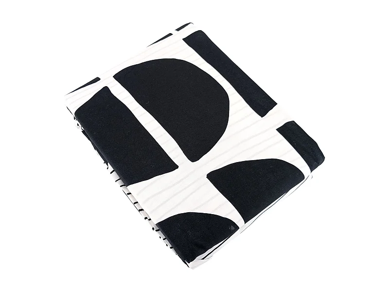 Parure de lit 260x240 cm microfibre AVA Noir 3 pièces