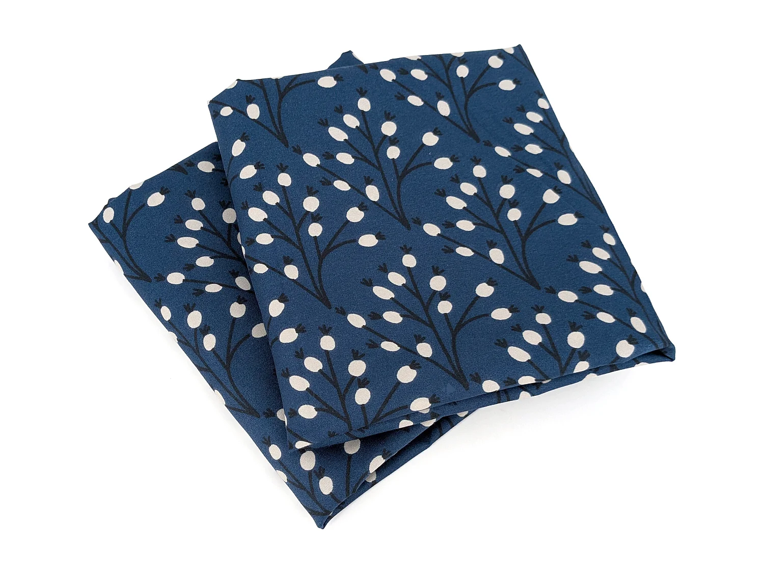 Parure de lit 240x220 cm Microfibre 50% recyclée FLENA Bleu 3 pièces