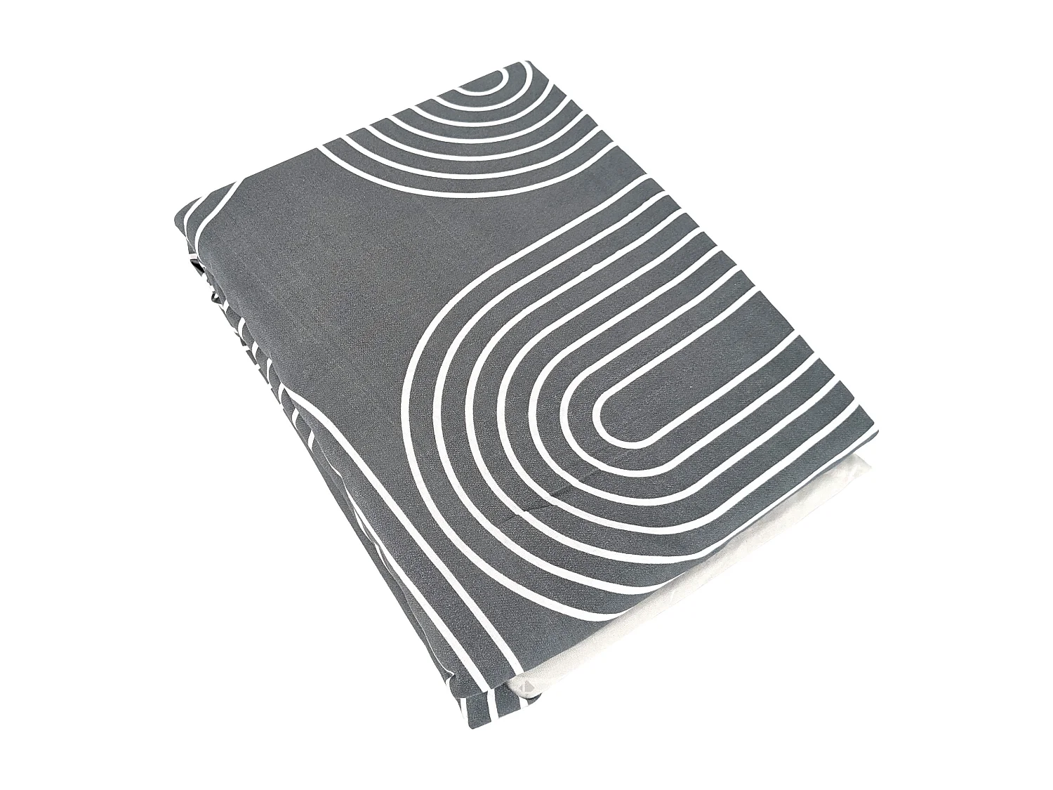 Parure de lit 260x240 cm microfibre FROGGUIE gris 3 pièces