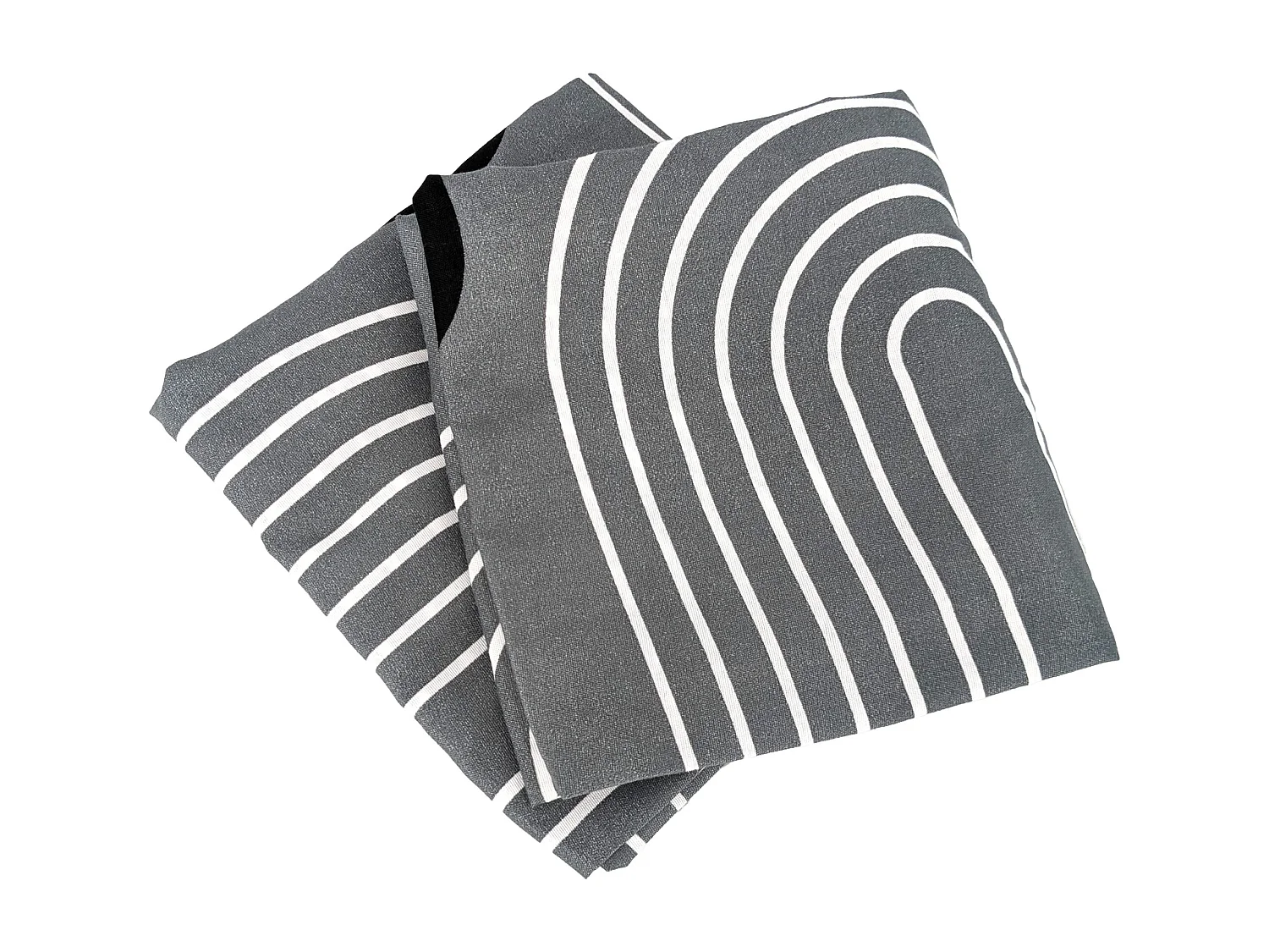 Parure de lit 260x240 cm microfibre FROGGUIE gris 3 pièces