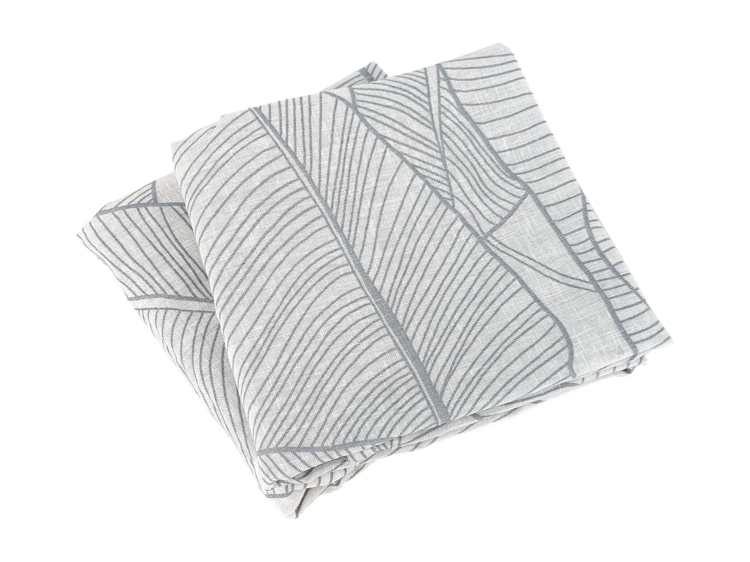 Parure de lit 240x220 cm Coton et Lin lavé PAMPELUNE Vert 3 pièces