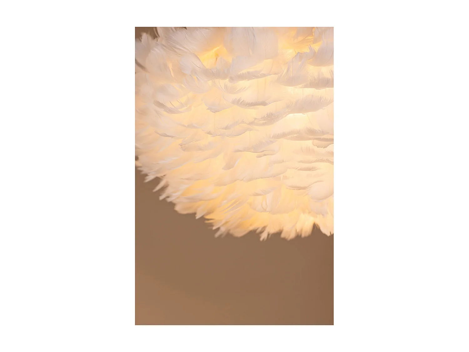 Nicola éclairage lampe pendentif 45x45x25cm blanc.