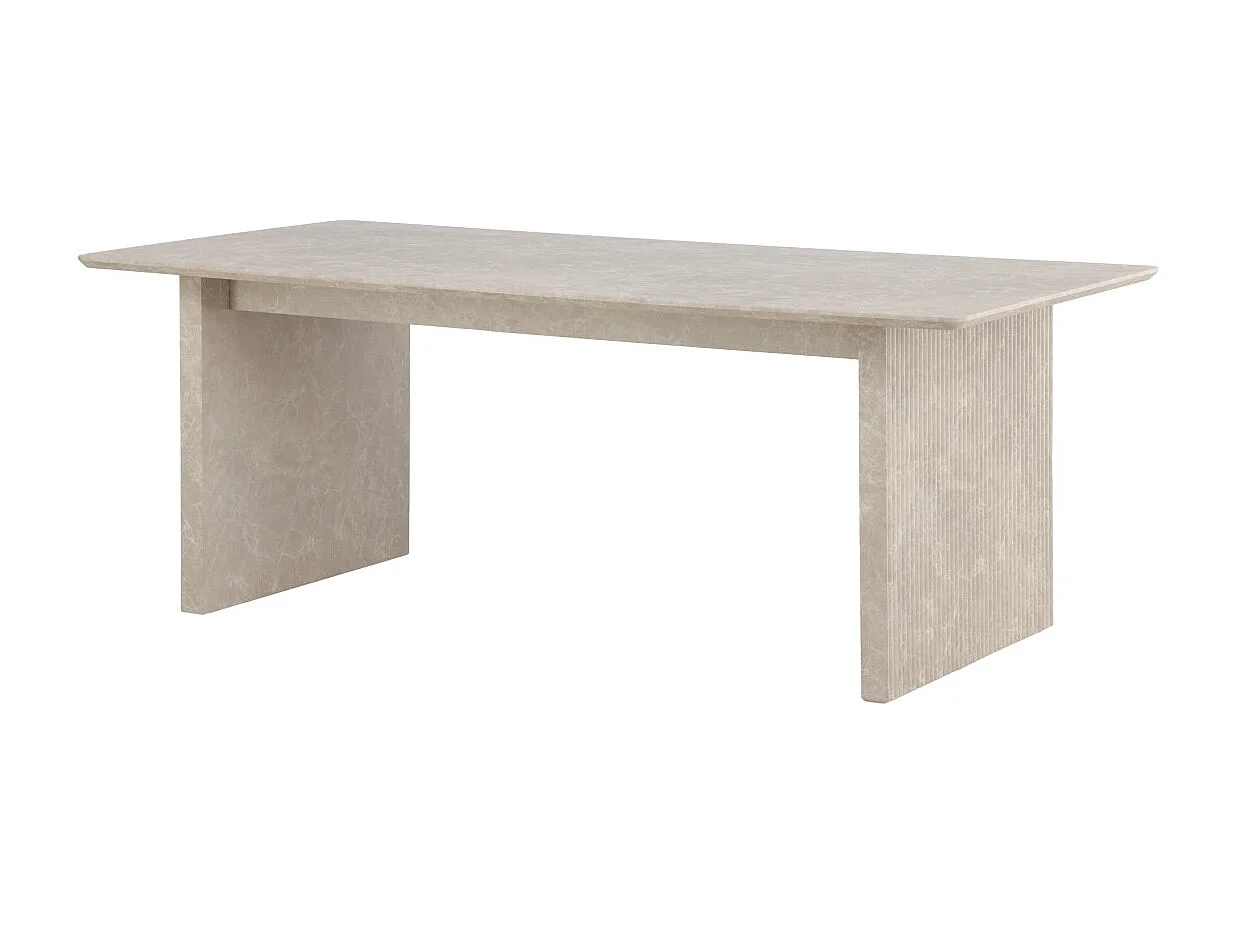 Table à Manger Design "Vail" 200cm Beige