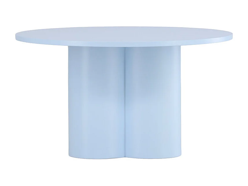 Table Basse Ronde "Olivia" 80cm Bleu Clair