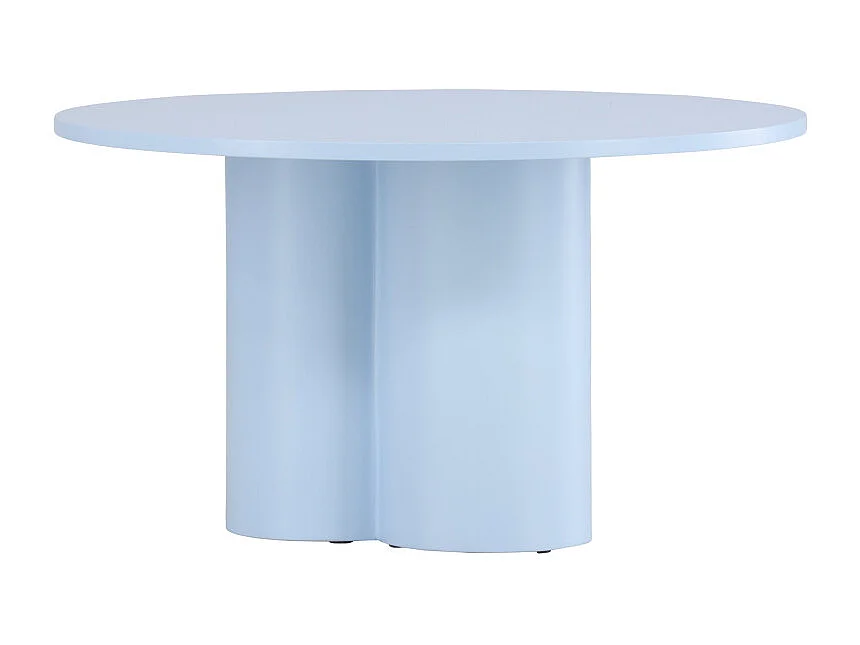 Table Basse Ronde "Olivia" 80cm Bleu Clair
