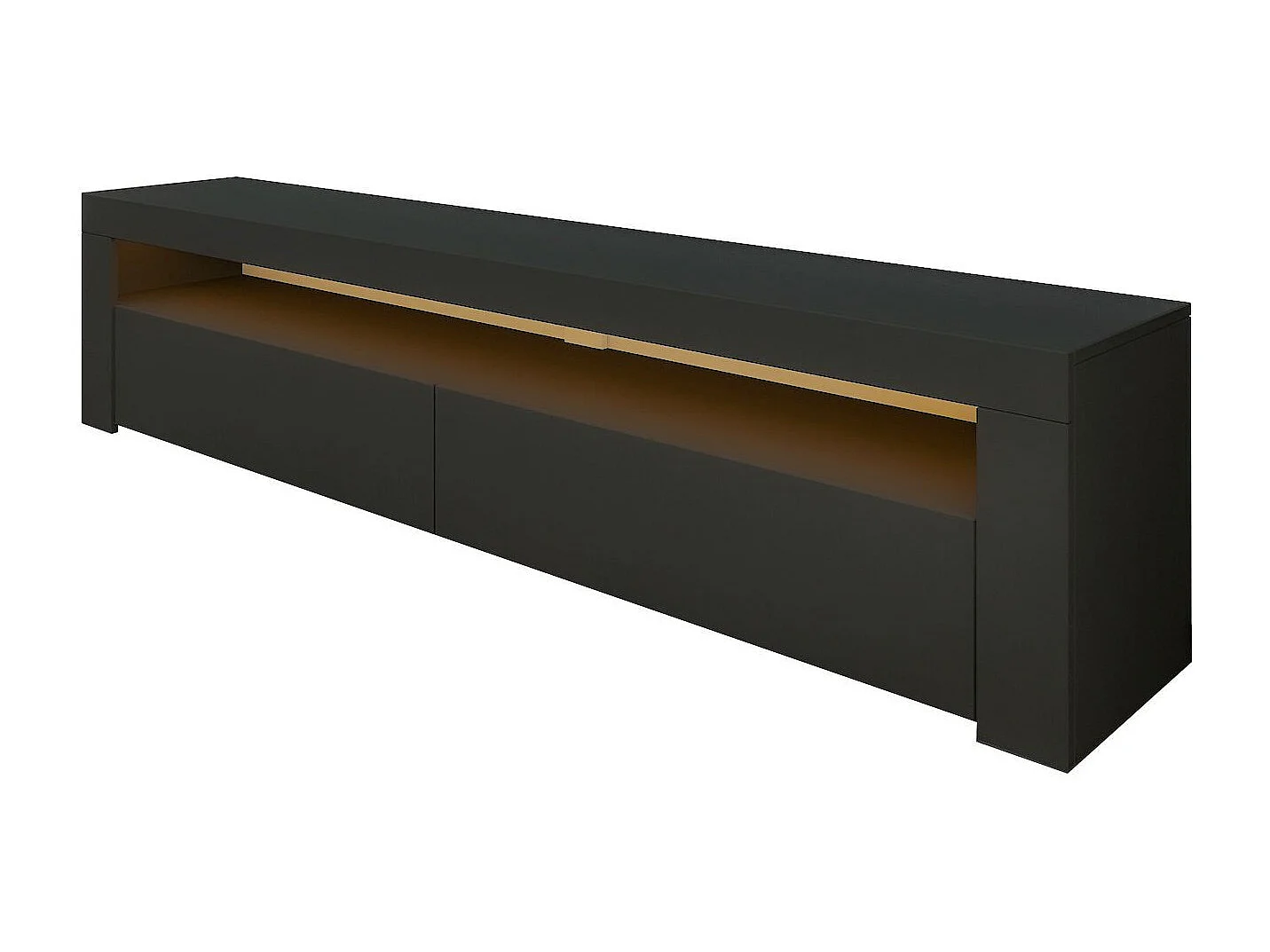 TV-Möbel aus Holz "Bati" - 150 x 36 x 46 cm - Anthrazitgrau