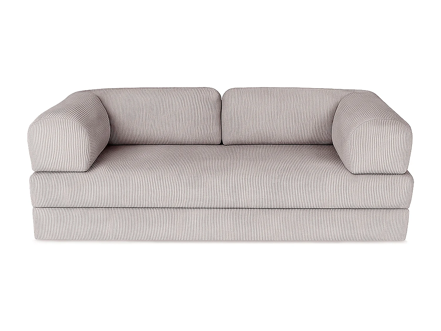 Canapé droit convertible MOUSSINO 3 pl, déhoussable