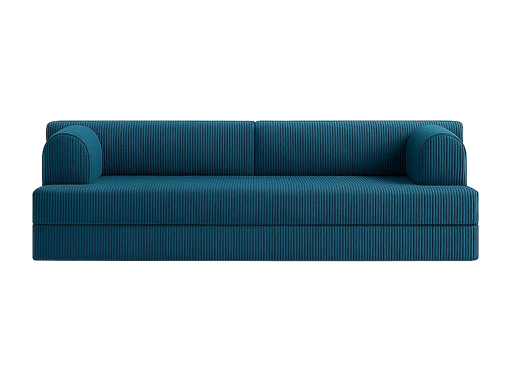 Canapé droit convertible KOMFY 3 pl, déhoussable
