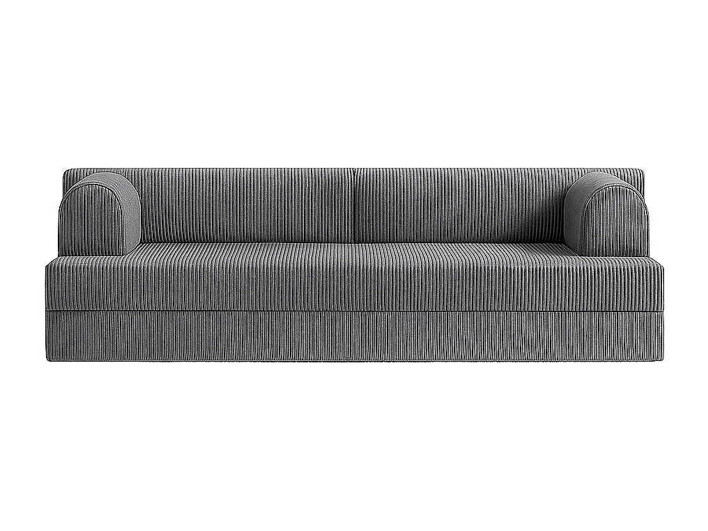 Canapé droit convertible KOMFY 3 pl, déhoussable