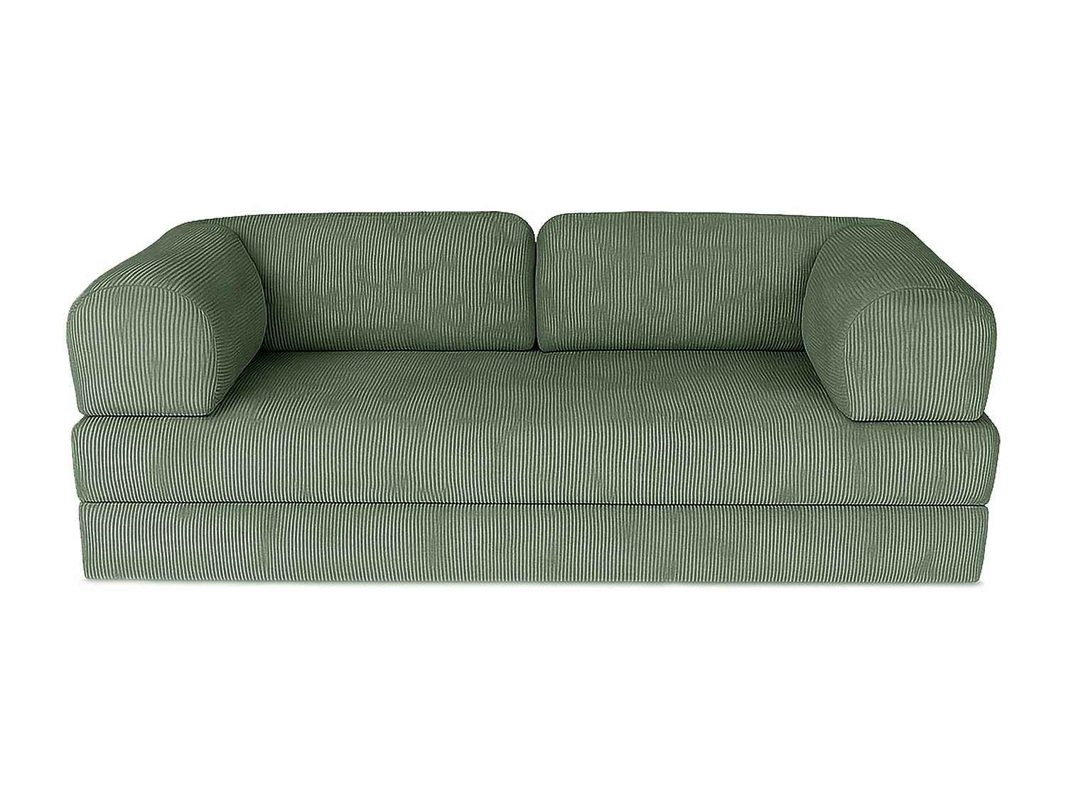 Canapé droit convertible MOUSSINO 3 pl, déhoussable