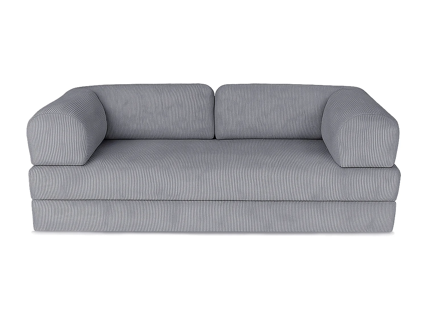 Canapé droit convertible MOUSSINO 3 pl, déhoussable