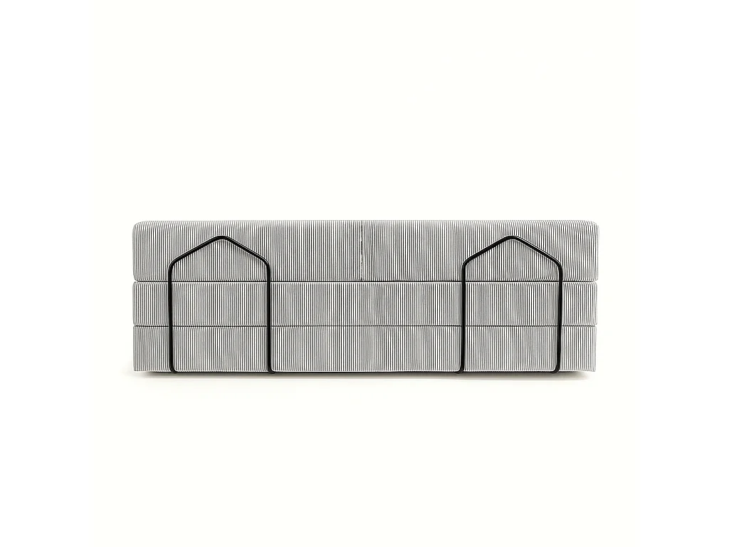 Canapé droit convertible KOMFY 3 pl, déhoussable