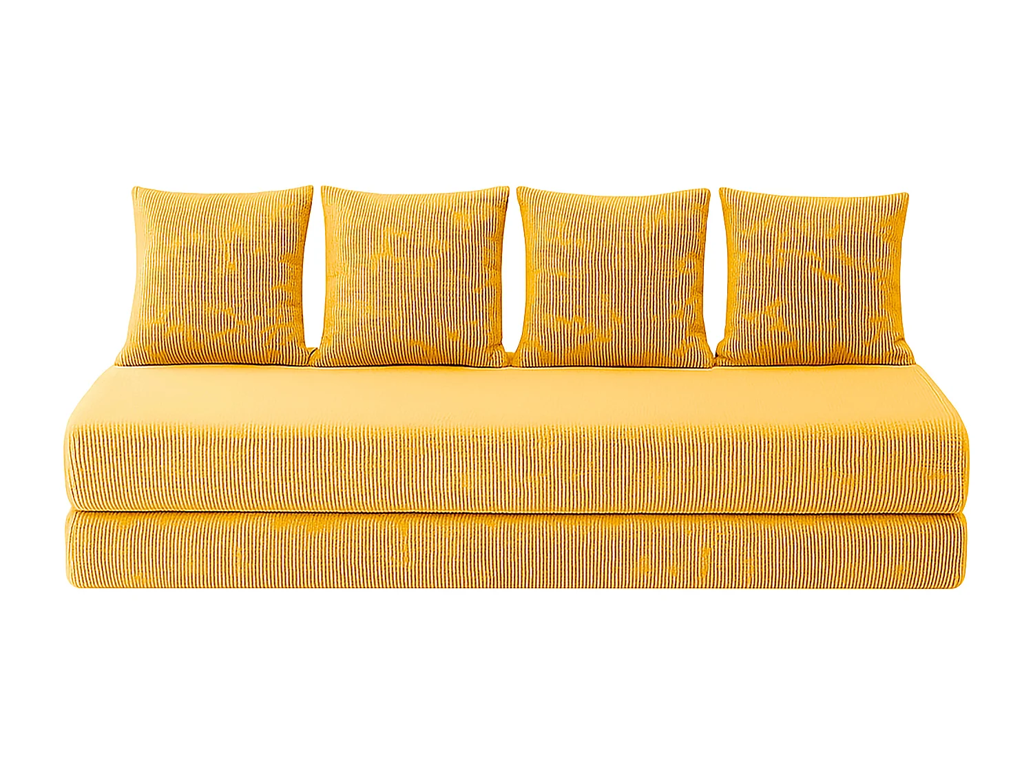 Canapé droit convertible LAYALI + 4 pl, déhoussable