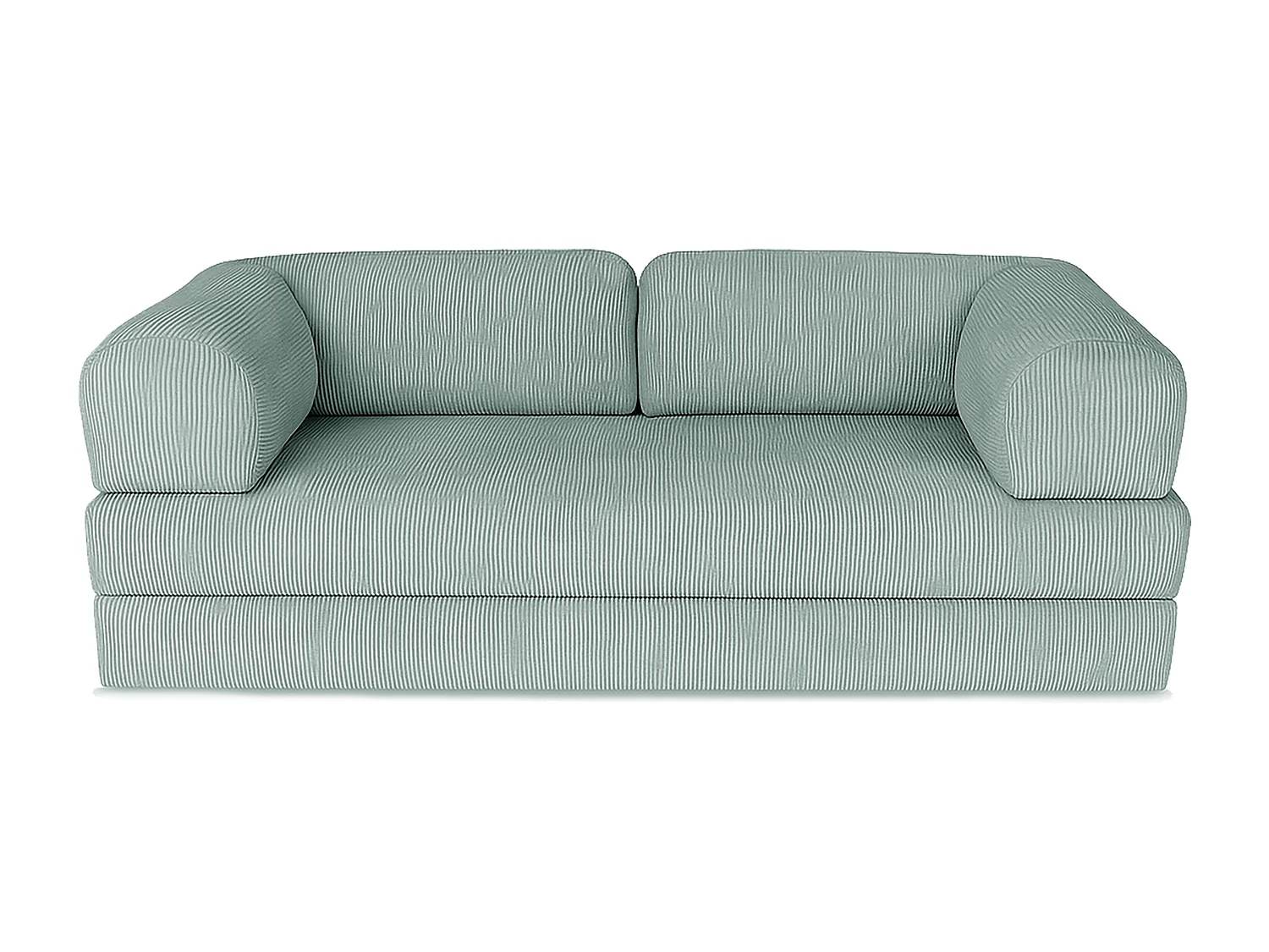 Canapé droit convertible MOUSSINO 3 pl, déhoussable