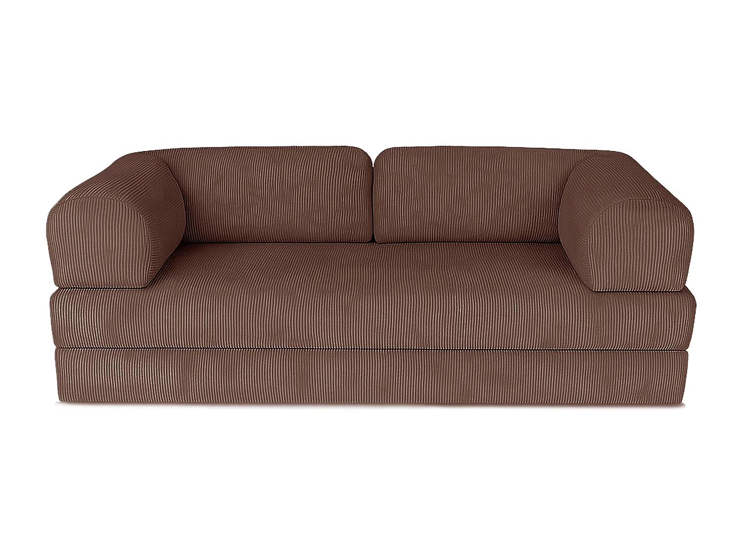 Canapé droit convertible MOUSSINO 3 pl, déhoussable