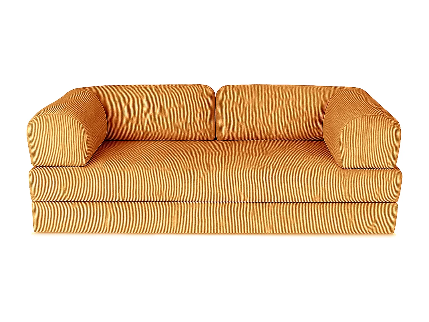 Canapé droit convertible MOUSSINO 3 pl, déhoussable